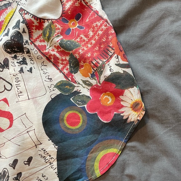 Desigual Women’s Artistic Multi -Colored Cotton Button Shirt M - Picture 4 of 12